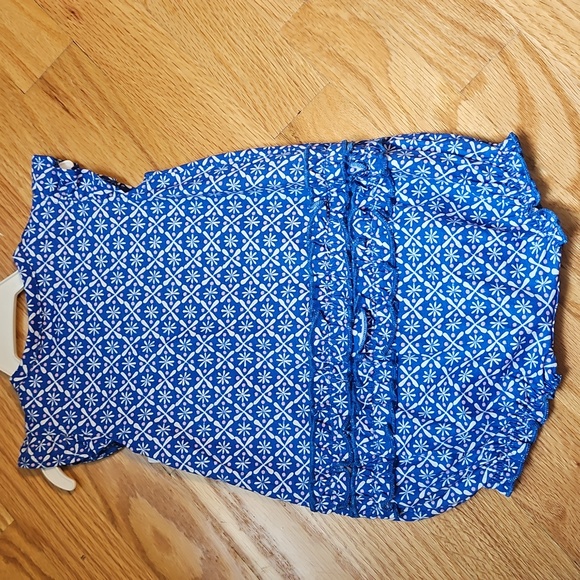 Carter's Blue Patterned Baby Romper - Picture 2 of 2
